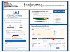 Connexion à Educonnect et Pronote