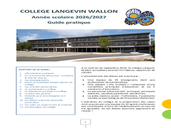 GUIDE PRATIQUE DU COLLEGE - 2026/2027